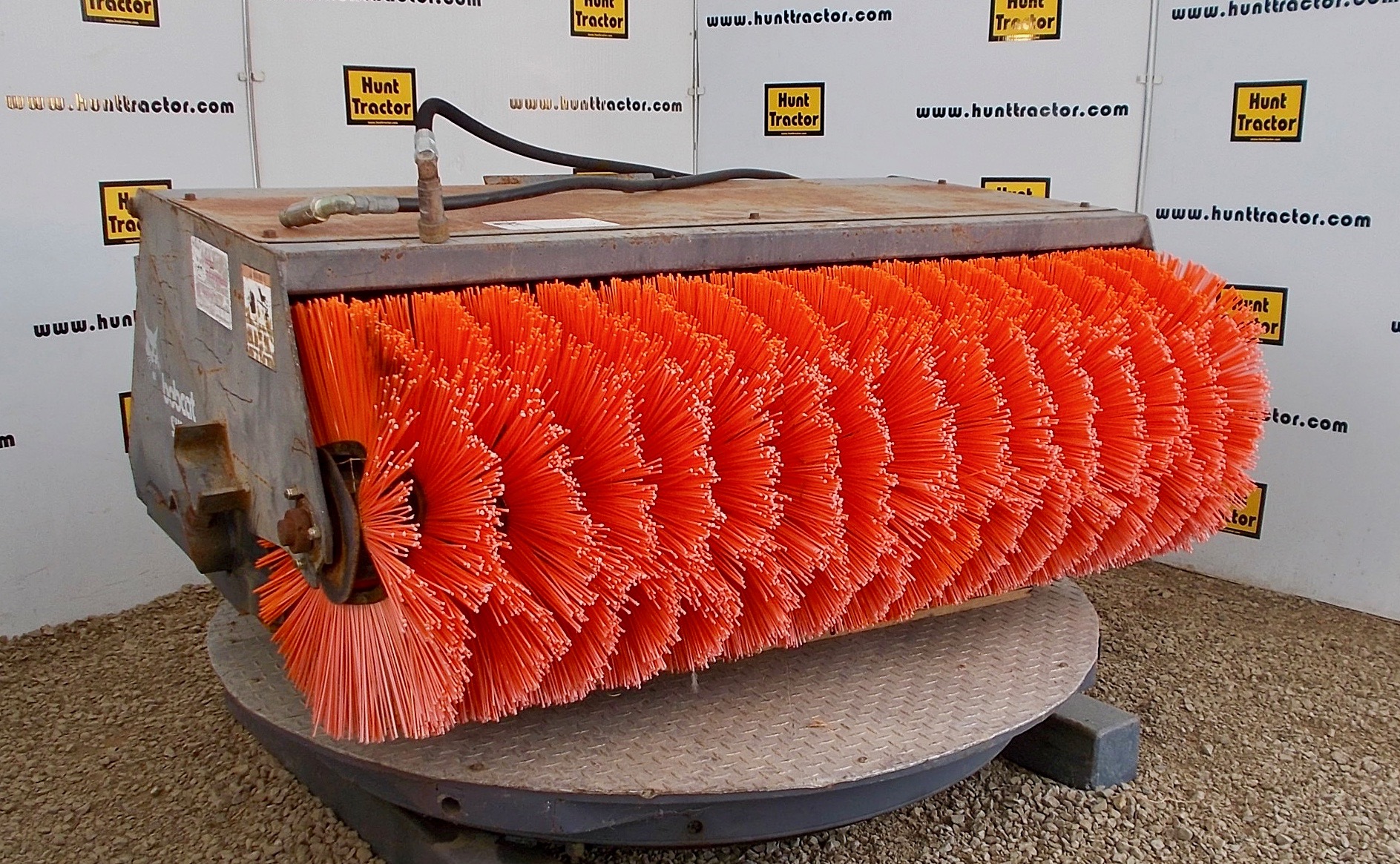 Attachment Zone Used 60" Universal Skid Steer Sweeper / Broom For Sale