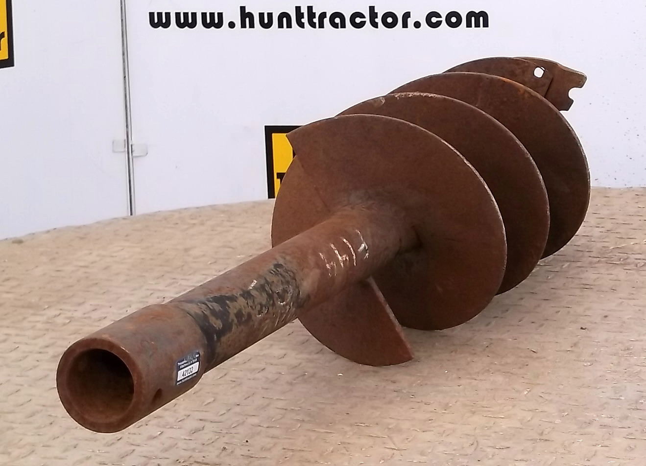 Attachment Zone Used 9" Auger Bit For Sale, 2" Round Drive