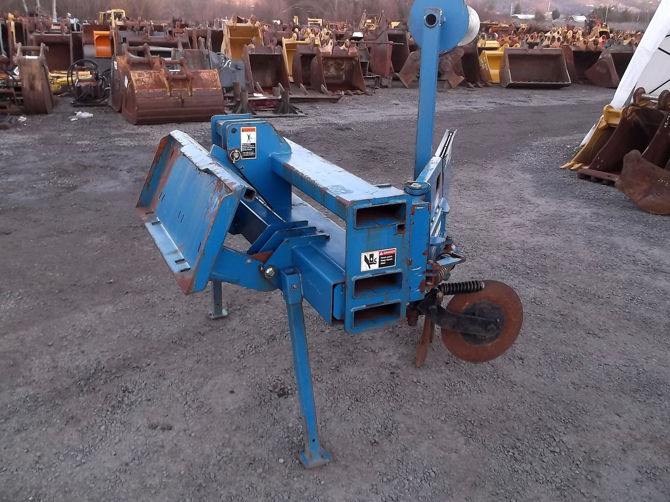 Attachment Zone Used 72" Universal Skid Steer Silt Fence Plow For Sale