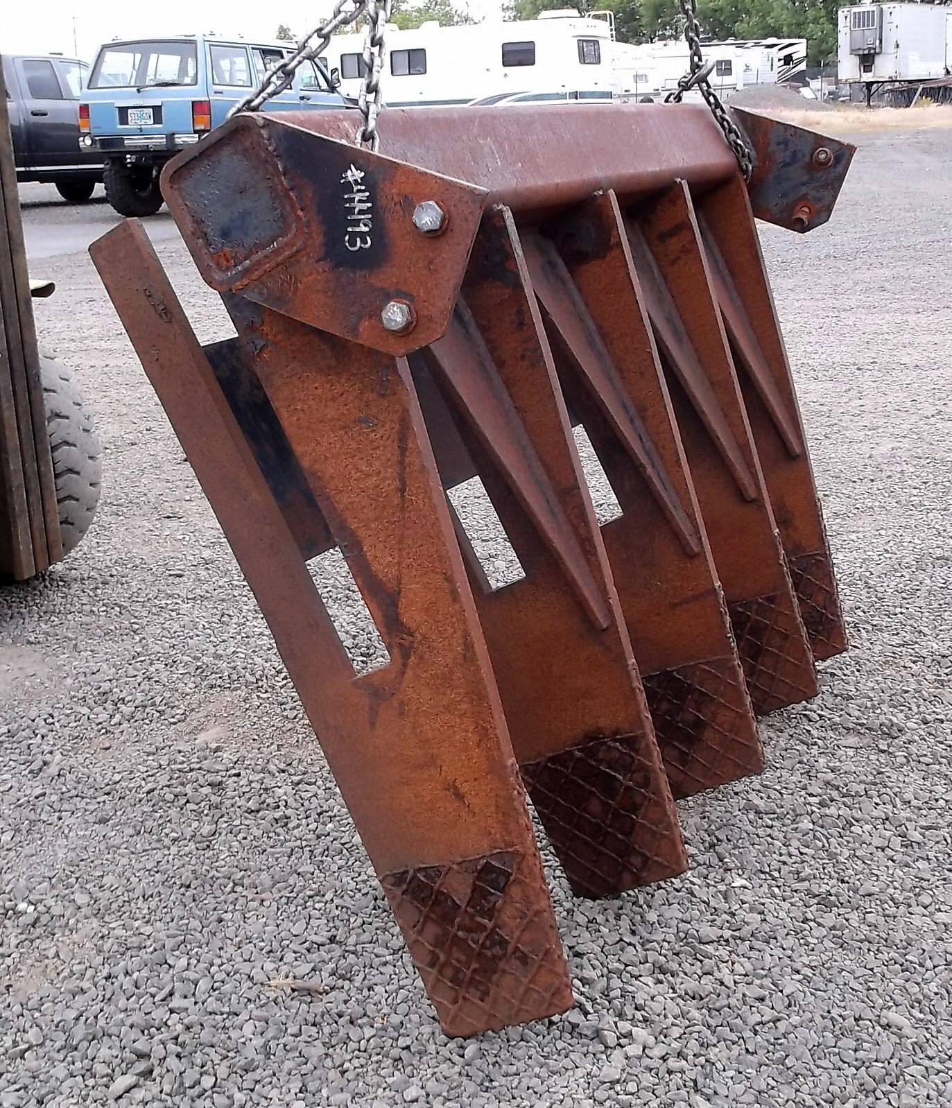 Attachment Zone Used 66" Excavator Rake For Sale