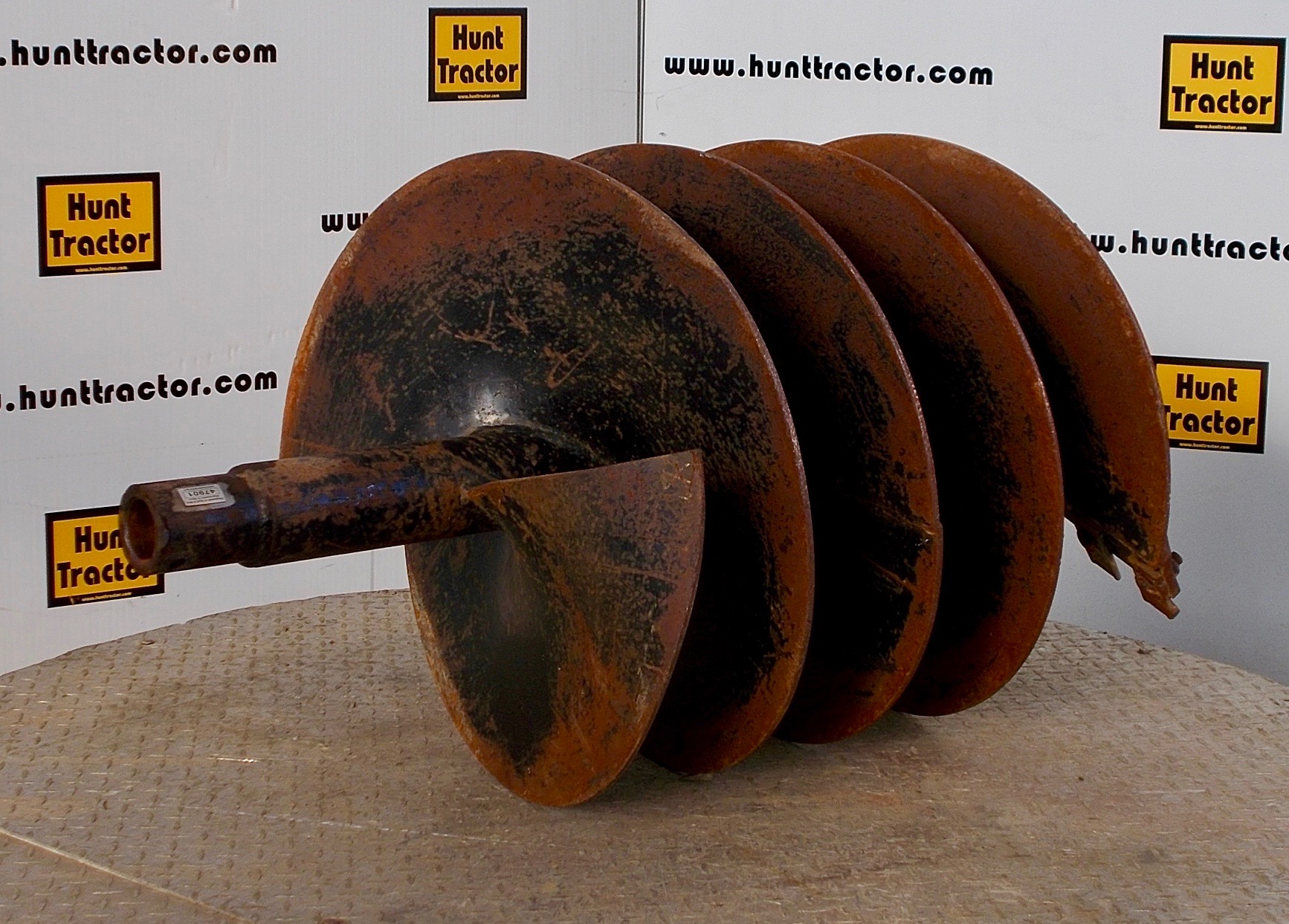 Attachment Zone Used 24" Auger Bit For Sale, 2" Round Drive