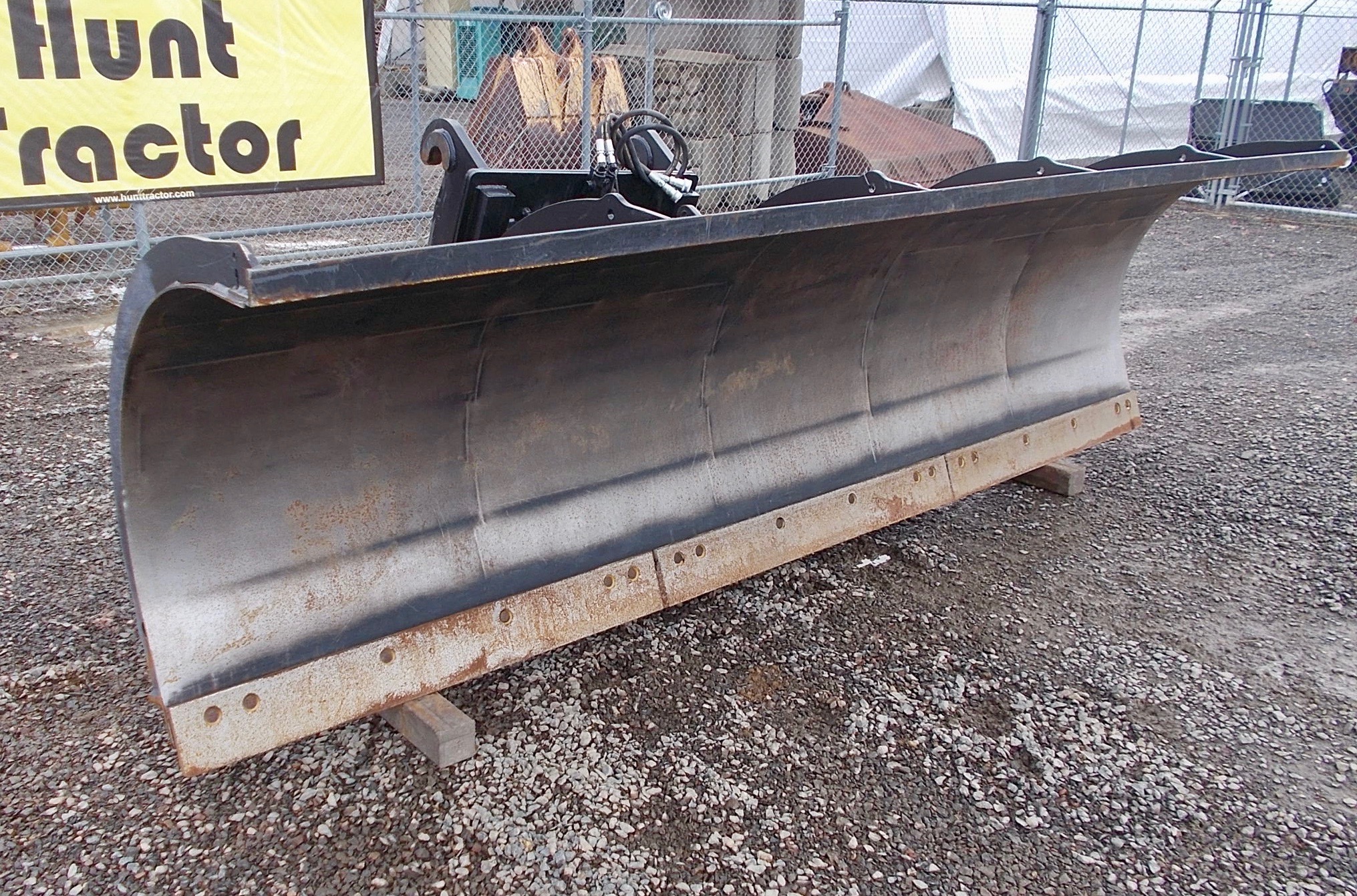 Attachment Zone Used 144" Snow Plow Blade For Sale