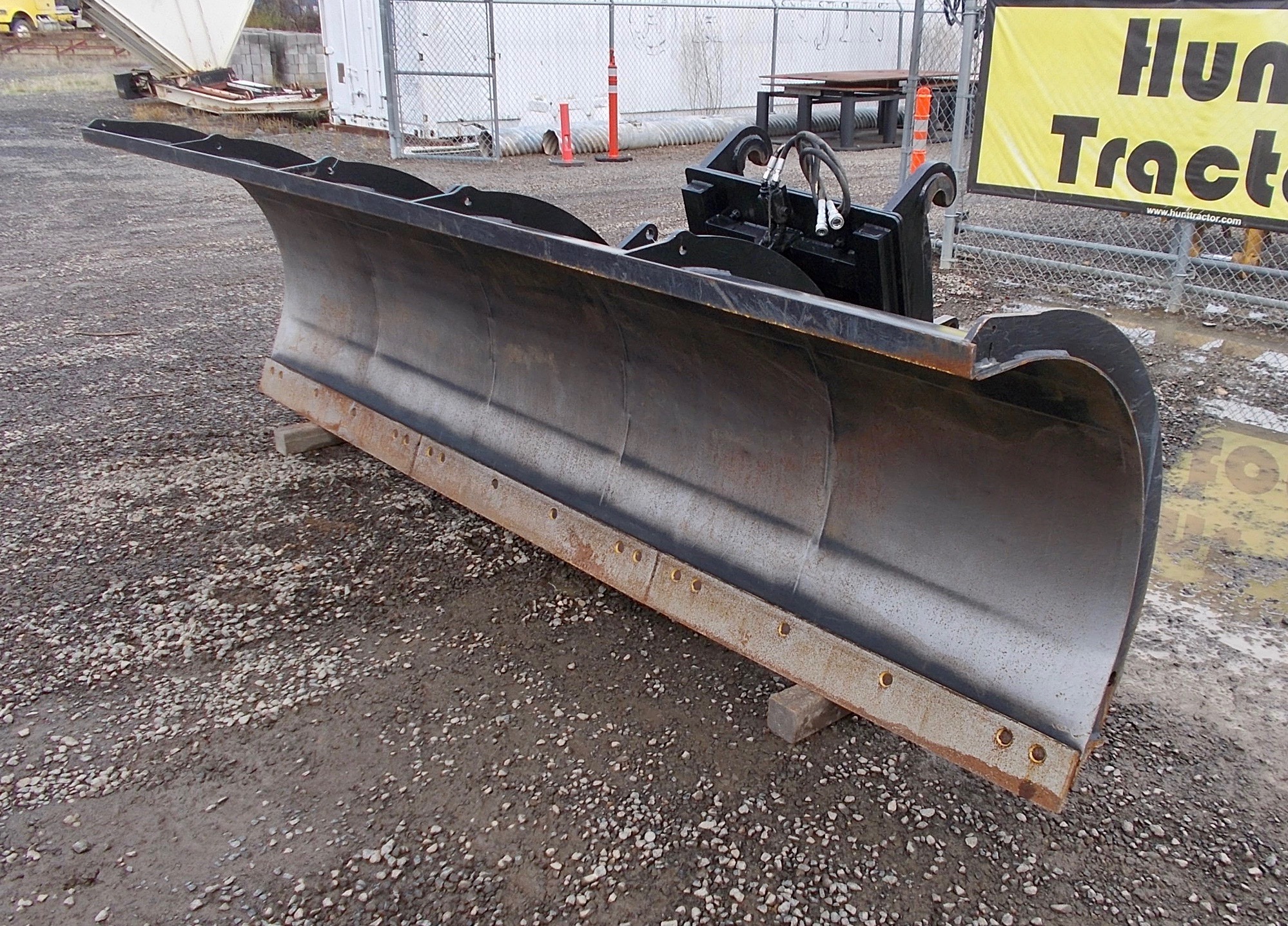 Attachment Zone Used 144" Snow Plow Blade For Sale