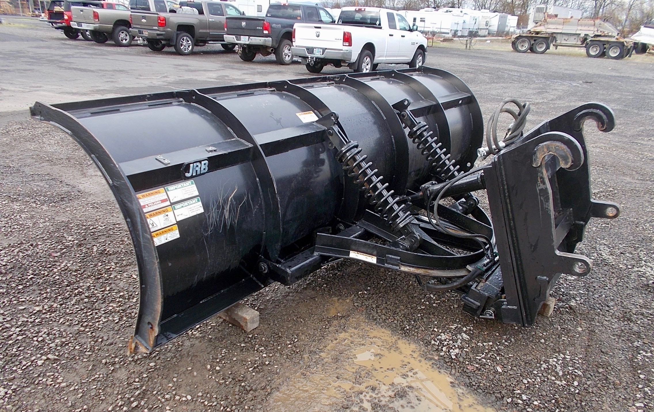 Attachment Zone Used 144" Snow Plow Blade For Sale